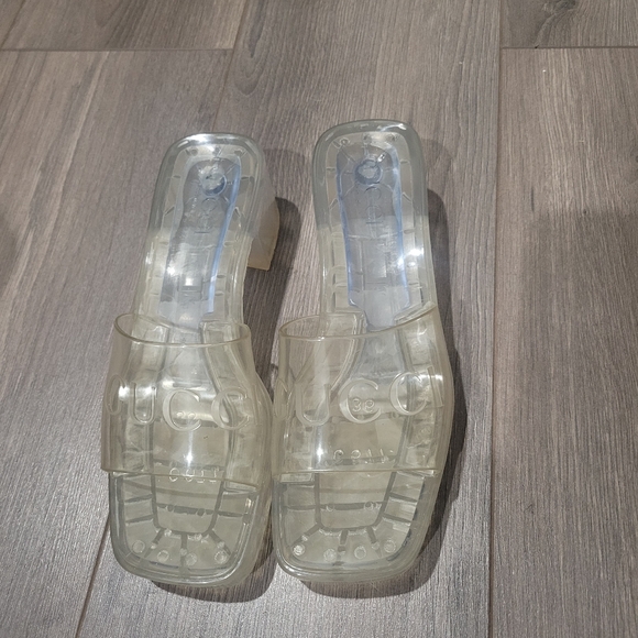 Gucci Clear Platform Sandals - Size 6 with Box - Picture 4 of 4